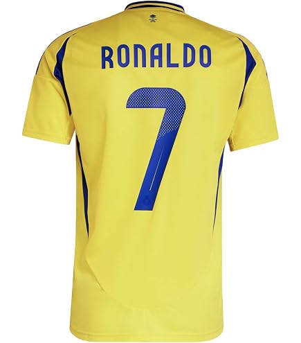 Amazon.com: adidas Al NASSR FC Home Men's Ronaldo #7 Soccer Jersey